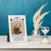 ペット記念写真プラークを作る フォトプラーク (側面)