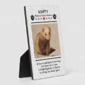 ペット記念写真プラークを作る フォトプラーク (側面)
