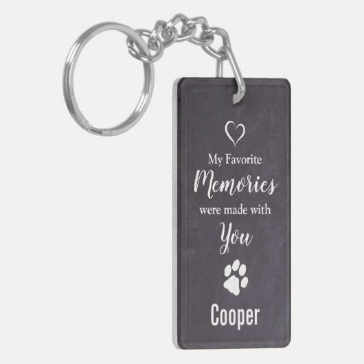ペット記念写真悔やみや弔慰犬ペットロス記念 キーホルダー