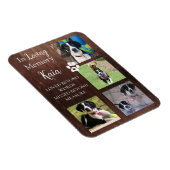 ペット記念写真記念パーソナライズされた品 マグネット (右側)