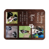 ペット記念写真記念パーソナライズされた品 マグネット (横)