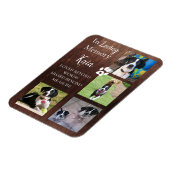 ペット記念写真記念パーソナライズされた品 マグネット (左側)