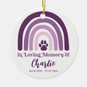 ペット記念写真記念 セラミックオーナメント (正面)