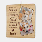 ペット記念写真 セラミックオーナメント (左)