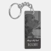 ペット記念写真 | 私のハート キーホルダー (正面左)