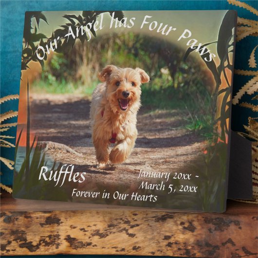 ペット記念四足サンセット2009プラーク フォトプラーク