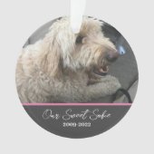 ペット記念型カスタマイズ可能ペットオーナメント オーナメント (正面)