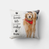 ペット記念大理石ペットロス形見ドッグ クッション (正面)