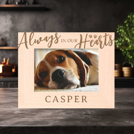 ペット記念常に私たちのハート レーザー彫刻フレーム