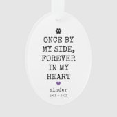 ペット記念悔やみや弔慰ことわざ写真記念 オーナメント (正面)