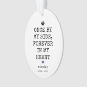 ペット記念悔やみや弔慰ことわざ写真記念 オーナメント (正面)