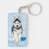 ペット記念悔やみや弔慰ペット損失写真記念 キーホルダー (裏面)