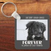 ペット記念悔やみや弔慰写真 キーホルダー (正面)