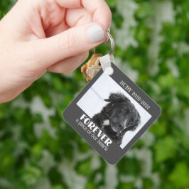 ペット記念悔やみや弔慰写真 キーホルダー
