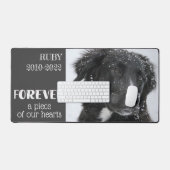 ペット記念悔やみや弔慰写真 デスクマット (キーボード&マウス)