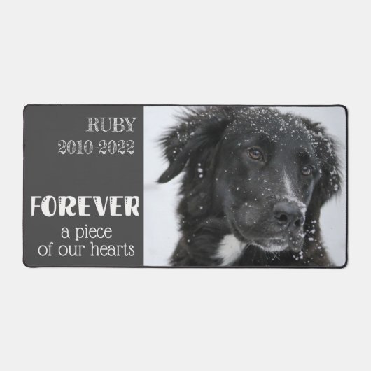 ペット記念悔やみや弔慰写真 デスクマット (正面)