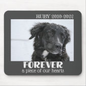 ペット記念悔やみや弔慰写真 マウスパッド (正面)