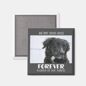 ペット記念悔やみや弔慰写真 マグネット (正面/裏面)