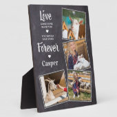 ペット記念悔やみや弔慰記念ペットロス4写真 フォトプラーク (側面)