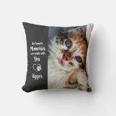 ペット記念悔やみや弔慰記念犬ねこ写真 クッション (正面)