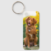 ペット記念悔やみや弔慰詩ギフトペットロス写真 キーホルダー (正面)