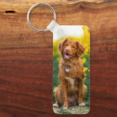 ペット記念悔やみや弔慰詩ギフトペットロス写真 キーホルダー (正面)