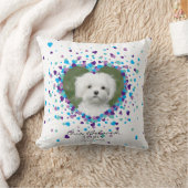 ペット記念撮影ハートハートカラー紙吹雪 クッション (ブランケット)