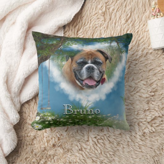 ペット記念枕で愛犬を天国 クッション (ブランケット)