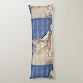 ペット記念物はあなた自身の写真を作成します ボディピロー (裏面 (縦))