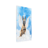 ペット記念犬の名前でベルギーマリノワ メタルプリント (アングル)