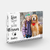 ペット記念犬の恋人ペット損失記憶 フォトブロック (左)