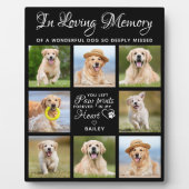 ペット記念犬の損失ギフトパーソナライズされた11写真 フォトプラーク (正面)