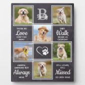 ペット記念犬キープサケ悔やみや弔慰引用文ペットロス フォトプラーク (正面)