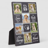 ペット記念犬キープサケ悔やみや弔慰引用文ペットロス フォトプラーク (側面)