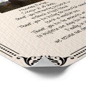 ペット記念犬祈りの言葉 – ポスター (角)