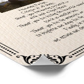 ペット記念犬祈りの言葉 – ポスター (角)