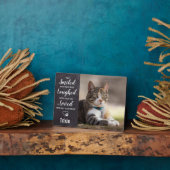 ペット記念猫写真 フォトプラーク (側面)