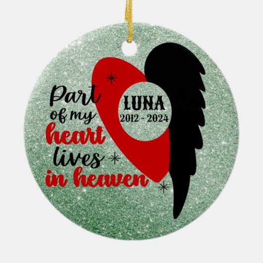 ペット記念碑ペットキャットドッグ記念碑オーナメント セラミックオーナメント (裏面)