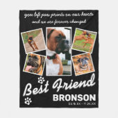 ペット記念碑 フリースブランケット (正面)