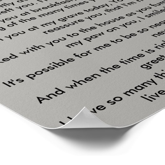 ペット記念碑 ポスター (角)