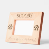 ペット記念碑 レーザー彫刻フレーム (左)