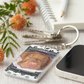 ペット記念碑 – 永遠に記憶 – ペット損失犬 キーホルダー (正面右)