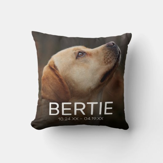 ペット記念碑 |犬のトリビュート2の写真 クッション (正面)