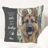 ペット記念碑 – 犬の恋人のギフト – カスタムペットの損失 クッション