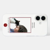 ペット記念碑「離れ私たちの魂の手のプリント」 Case-Mate iPhoneケース (裏面 (横))