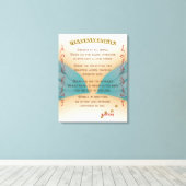 ペット記念祈りの言葉、天使の翼と前足 キャンバスプリント (インサイチュ (ウッドフロア))