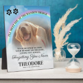 ペット記念虹の橋写真 フォトプラーク (側面)