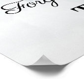 ペット記念虹の橋写真 ポスター (角)