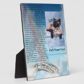 ペット記念虹橋プラーク – パーソナライズ フォトプラーク (側面)