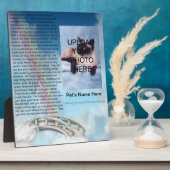 ペット記念虹橋プラーク – パーソナライズ フォトプラーク (側面)